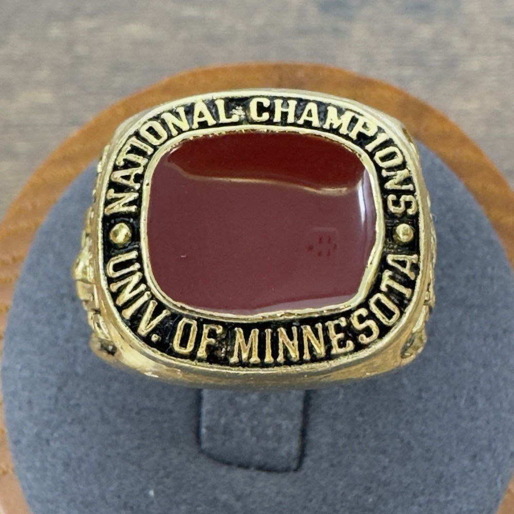 Minnesota Golden Gophers National Champions 74-76-79 Replica Ring NCAA Size 8
